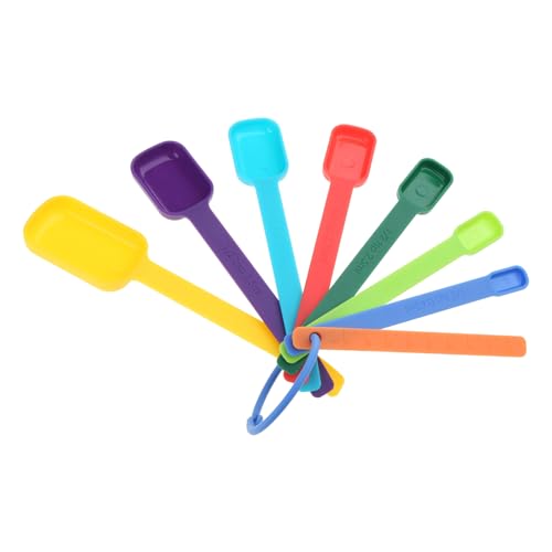 7 Pieces Messung Von Löffel/Tasse Küchenwares Plastikstruktur Messung Teelöffel Utensilien Perfekt Für Flüssigkeiten Trockene Zutaten Löffel Set Plastik von Itkcozcg