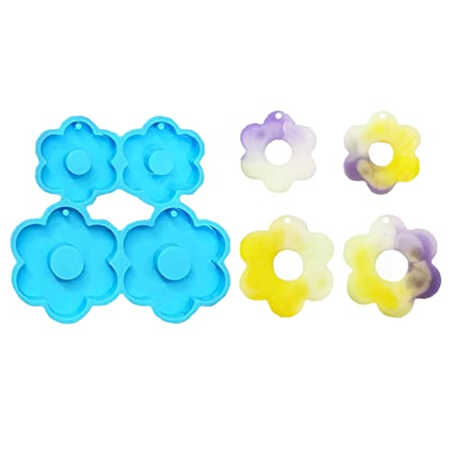 Blumenohrringharzform Keychain Silikonform Für Autoheime Home Decor von Itkcozcg