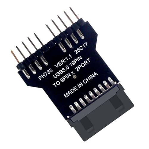 Double 9Pin USB2.0 Splitter Motherboard Adapter Für Motherboard 19Pin Schnittstellen PC Bauwerkzeugzubehör USB Erweiterung Splitter von Itkcozcg