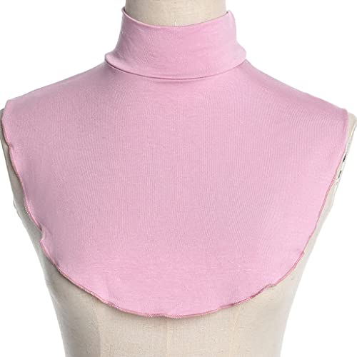 Frauen Muslimische Rollkragenpulse Gefälschter Kragen Hijab Erweiterungen Feste Nackenabdeckung Halbbedeckungen Weiße Halbhemden Für Frauen Ernte Top Plus Größe von Itkcozcg