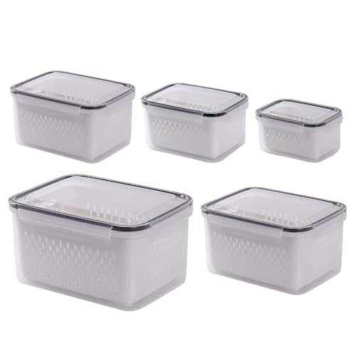 Großkapazität Produkte Sparer Behälter Und Obst Aufbewahrungsbehälter Stapelbarer Organisatoren Box Mit Colanders Luftdichtem Colander Großkapazität Produkte Sparer Behälter Und Obst Aufbewahrungsbehälter Stapelbarer Organisatoren Box Mit Colanders Luftdichtem Colander von Itkcozcg