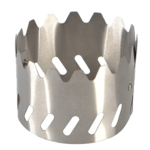 Herd Windschutzscheibe Edelstahl Camping Kocher Windschutz Winddicht Teller Rack Windschutzscheibe Halterung von Itkcozcg