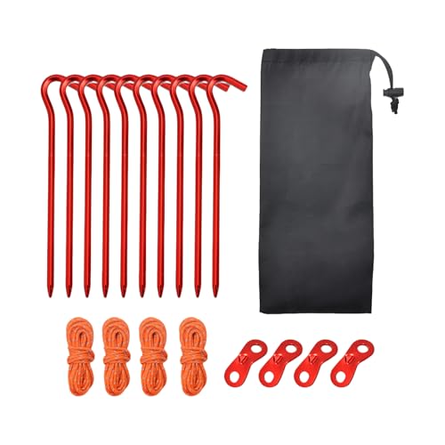 Itkcozcg 19lots Windresistente Heringe, tragbare Zeltheringe, multifunktionale Strandzelt-Heringe für Camping und Outdoor Itkcozcg 19lots Windresistente Heringe, tragbare Zeltheringe, multifunktionale Strandzelt-Heringe für Camping und Outdoor von Itkcozcg