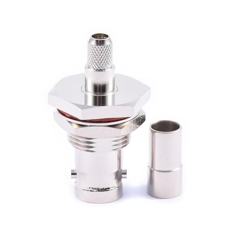 Itkcozcg 1pc Alle Kupfered BNC Crimp Gelenk BNC C CKY-3.0 Crimping Gelenkadapter Für Q9Q Weibliche Socket All Copper Adapter von Itkcozcg