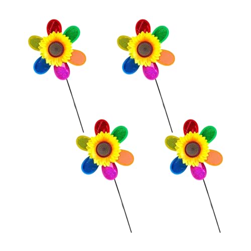 Itkcozcg 4pcs Outdoor Spinner Yard Garten Pinwheel Farbenfrohe Blumen Windmühle Dekorative Skulptur Pinwheel Bunte Garten Windmühle Set Set Itkcozcg 4pcs Outdoor Spinner Yard Garten Pinwheel Farbenfrohe Blumen Windmühle Dekorative Skulptur Pinwheel Bunte Garten Windmühle Set Set von Itkcozcg
