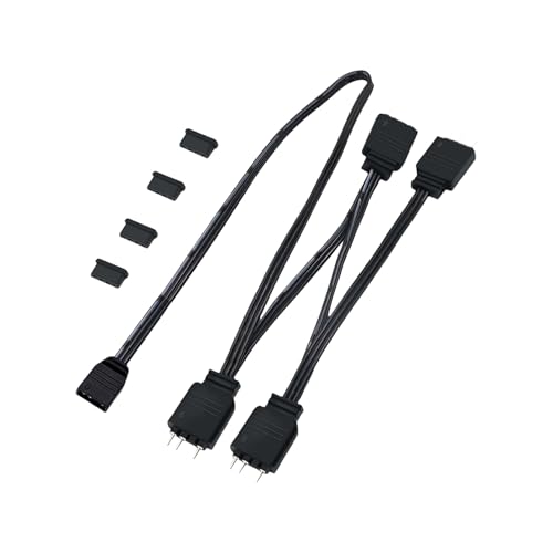 Itkcozcg 5V 3Pin Argb Splitter Kabel 1 Weiblich Bis 4 Männlicher Stecker Argb Splitter Kabel Ersatz Für Computer Chassis CPU von Itkcozcg