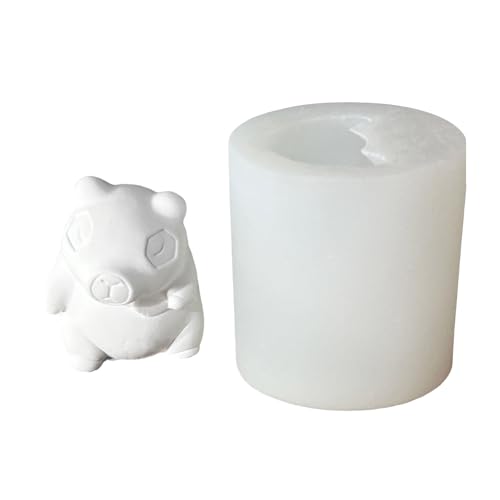 Itkcozcg Flexible Silikonform Capybaras geformte Kerzenformen, duftende Aromatherapie, handgefertigte Desktop-Ornament-Form von Itkcozcg
