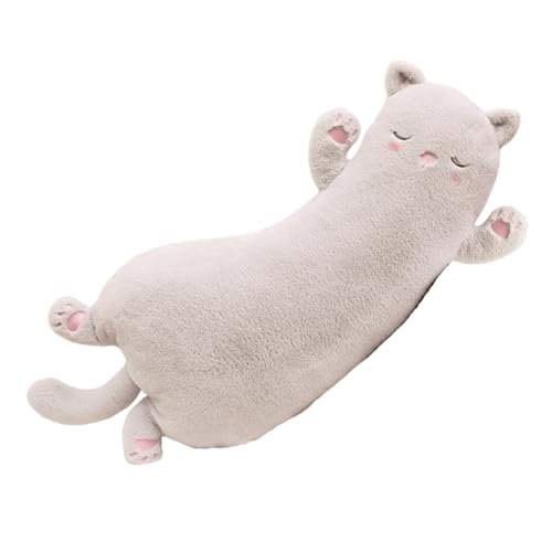 Itkcozcg Heimtextilien, langes Katzen-Plüschkissen, Sofa-Dekoration, Katzenform, weiche PP-Baumwolle, Überwurfkissen, Heimdekoration von Itkcozcg