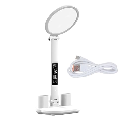 Itkcozcg Schreibtischlampe mit Touchscreen-Steuerung 3200mAh Akku/USB-Netzteil Multifunktional zum Aufladen von Geräten Einstellbare Helligkeit Lampe von Itkcozcg