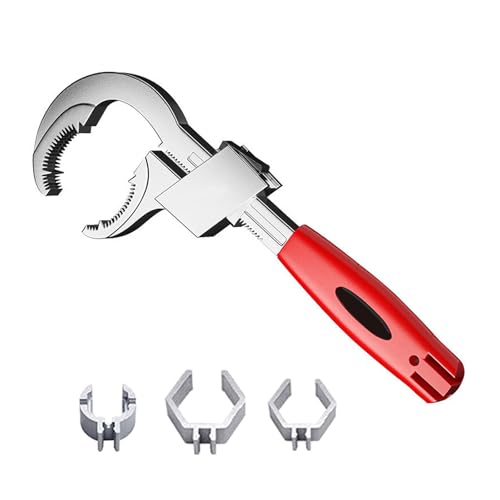 Itkcozcg Waschbeckenschlüssel-Set, Spülbecken-Schraubenschlüssel-Set für Waschbecken, Klempner, multifunktional, für Badezimmer, Küche, verstellbarer Schraubenschlüsselsatz Itkcozcg Waschbeckenschlüssel-Set, Spülbecken-Schraubenschlüssel-Set für Waschbecken, Klempner, multifunktional, für Badezimmer, Küche, verstellbarer Schraubenschlüsselsatz von Itkcozcg