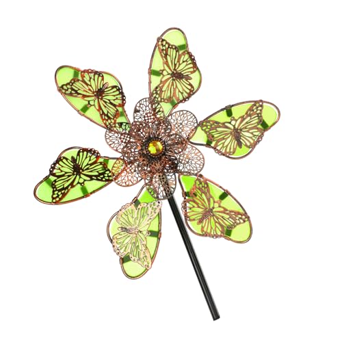 Itkcozcg Wetterfeste Metall Windmühle Spinner Skulptur Für Patios Rasenflächen Garten Außenbereiche Rotierende Kunstdekoration Windskulptur Für Garten von Itkcozcg