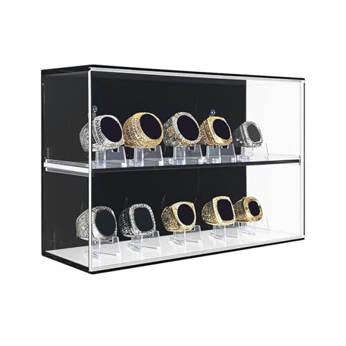 Klare Meisterschaftsringe Wandvitrine Acryl Baseball Ringe Halter 10 Slot Organizer für Sport Erinnerungsstücke staubdicht Sport Vitrine Klare Meisterschaftsringe Wandvitrine Acryl Baseball Ringe Halter 10 Slot Organizer für Sport Erinnerungsstücke staubdicht Sport Vitrine von Itkcozcg