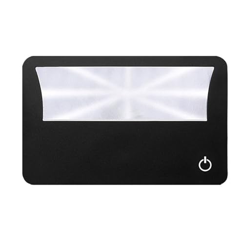LED Lichtvergrößerungsglas 3x Vergrößerung Für Lesen Der Schließung Taschenmagnifier Kartentyp Handheld Eye Loupe Objektiv Für Detaillierte Beobachtung von Itkcozcg