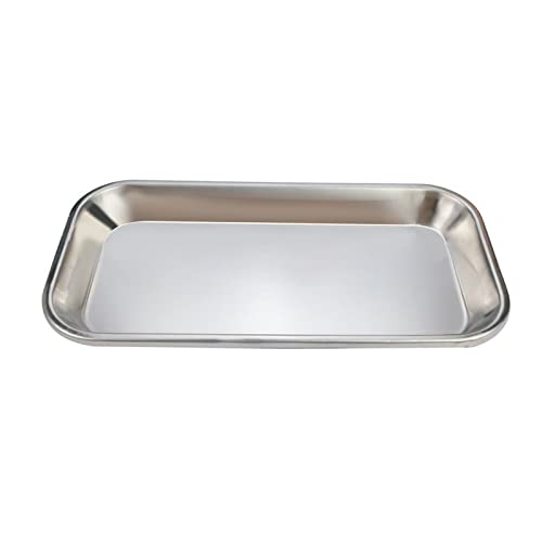 Multifunktionslagerstaber Edelstahl Laborlabor Instrument Organisator Laborstation Square Metall Dish Chirurgische Tablett Edelstahl Stahl von Itkcozcg
