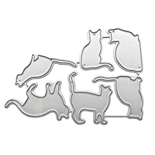 Niedliche Katzen Schneiden Stirschen Schablonen Scrapbooking Album Stamp Paper Card Metal Schneiden Stirschen von Itkcozcg