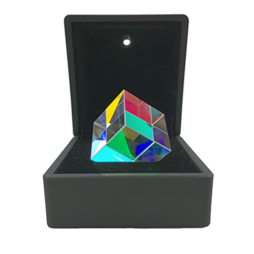 Optische Farbschuppen Glaswürfel 6-seitige Leichte Regenbogenhersteller Linse Mit Leichter Kiste Reflektierender Spe Square von Itkcozcg