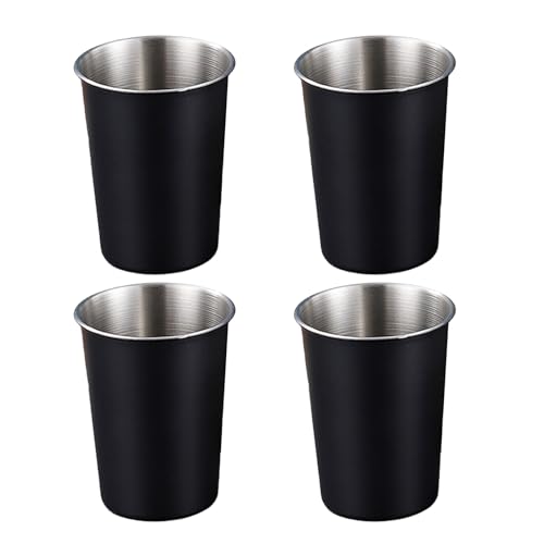 Packung Mit 4 Multifunktionalen Edelstahlbechern Für Kinder Effektive Und Tragbare Metallbecher Für Oder Reisebereich Kinder Safe Getränkewaren von Itkcozcg