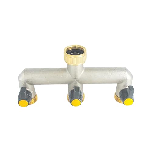 Starke Messingwasserverteilungsventile Mit Dreifachen Häfen Und Verstärkten Fäden Drei Outlet Adapter Für Außensysteme Stark von Itkcozcg