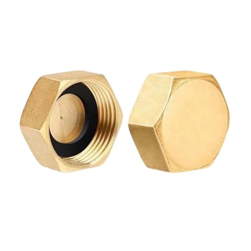 Verstärkter Hochdruck-Messing-Gewindestopfen 1,27 cm Innenrohrkappe mit glatten Dichtflächen für kaltes heißes Wasser Hochdruckrohr Gewindestopfen Verstärkter Hochdruck-Messing-Gewindestopfen 1,27 cm Innenrohrkappe mit glatten Dichtflächen für kaltes heißes Wasser Hochdruckrohr Gewindestopfen von Itkcozcg