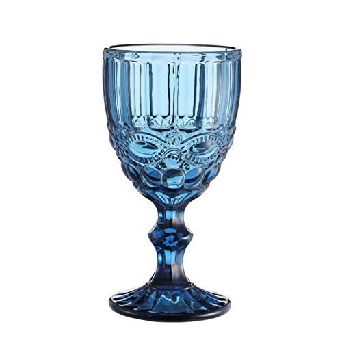 Weinglas Farbiger Goblet Vintage Muster Geprägte Gläser Goblets Für Party Hochzeitstag Restaurant Weinglas von Itkcozcg