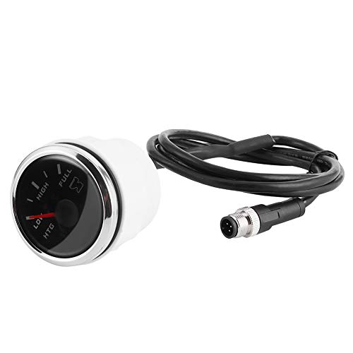 2in IP67 Abwassermesser mit Bewegtem Magnetantriebszeiger NMEA2000 Display für Booteyachten, Klar Gebogenes Glas-Anti-Fog, Geeignet für Alle Tank-Level-Sensoren von Itonash