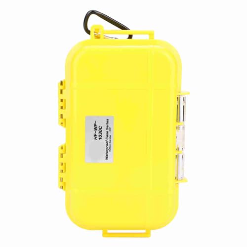 Itonash , Stoßdicht, Leichter Lagerhülle mit Abnehmbarem Gummi, Luftdichtes Tragkastenbehälter für EDC -Werkzeuge, Telefon, Schlüssel (Gelb) von Itonash
