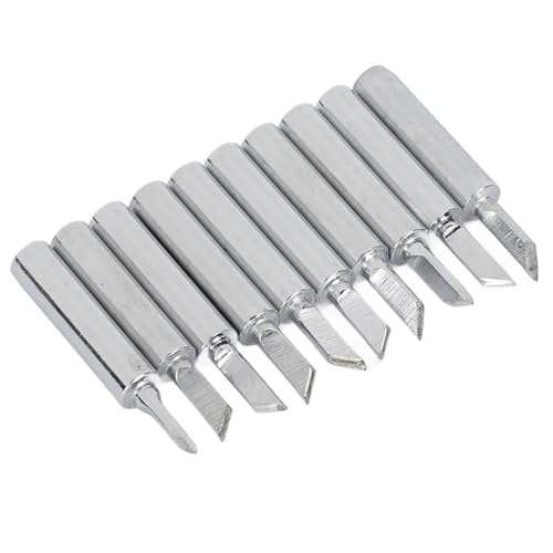 Itonash 10 Stück Lötkolbens Pitzen, Umweltschutz Material mit Loch für Löt Station, Design mit Konstanter Temperatur, Interne Spitze, Bereich 200-450 ° C Itonash 10 Stück Lötkolbens Pitzen, Umweltschutz Material mit Loch für Löt Station, Design mit Konstanter Temperatur, Interne Spitze, Bereich 200-450 ° C von Itonash