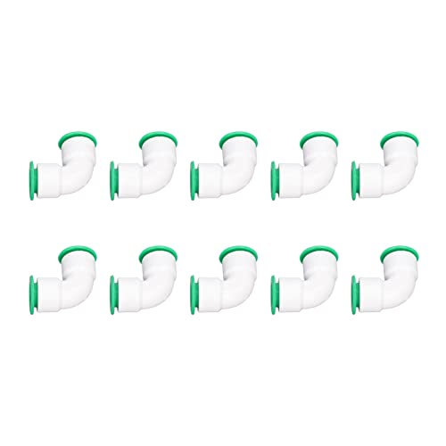 Itonash 10pcs Ellbogenanschluss, Stahlkrallen -Design -PPR -Schlauchanpassung für Stabilen Fluss, mit Schnellschubanschluss für Kaltes Wasserdruck -Bewässerungspool (20 mm) von Itonash