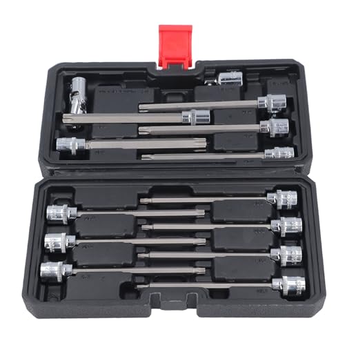 Itonash 15pcs Long Hex -Bit -Sockel -Set, S2 -Legierungstahl 3/8 -Zoll -Antrieb Verlängerter Sechskantschlüssel mit T10 Bis T60 -Größen, Adapter, für Mechanische Reparaturen, Heimatdiy Itonash 15pcs Long Hex -Bit -Sockel -Set, S2 -Legierungstahl 3/8 -Zoll -Antrieb Verlängerter Sechskantschlüssel mit T10 Bis T60 -Größen, Adapter, für Mechanische Reparaturen, Heimatdiy von Itonash