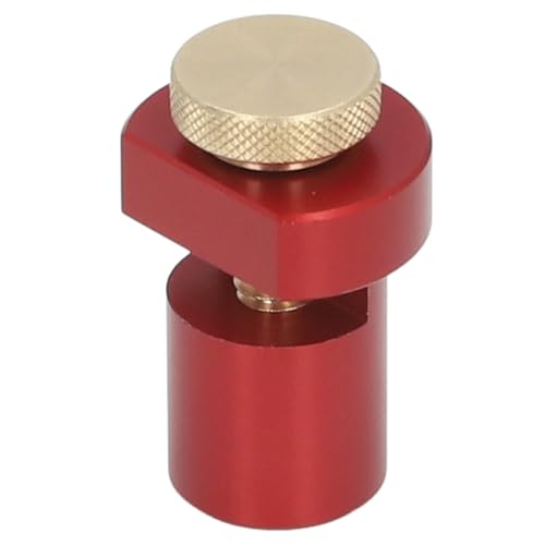 Itonash 20 -mm -Hundelochgrenze Block, Aluminiumlegierung Holzbearbeitungswinkel Lineal mit Stahlschraubeneinstellung, für Treppenmessgeräte und Tischler -Quadratführer (Rot) von Itonash