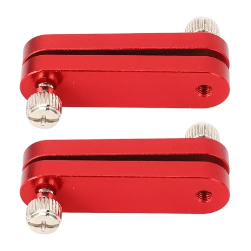 Itonash 2PCS -Lineal -Positionierungsblock, Aluminiumlegierung Einstellbarer Lineal -Stoppzaun mit Anodierter Oberfläche für Holzbearbeitung, Metallbearbeitung, Kunststoffprojekte (Rot) von Itonash