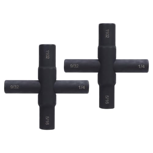 Itonash 2pcs 4 -Wege -Wasserhahnschlüssel, Gekreuzter Wasserverschlüsselungsschlüssel mit 1/4 9/32 5/16 11/32 Zoll Stahl Sillcock -Wasserschlüssel für Ventilschlauchkühler und Itonash 2pcs 4 -Wege -Wasserhahnschlüssel, Gekreuzter Wasserverschlüsselungsschlüssel mit 1/4 9/32 5/16 11/32 Zoll Stahl Sillcock -Wasserschlüssel für Ventilschlauchkühler und von Itonash