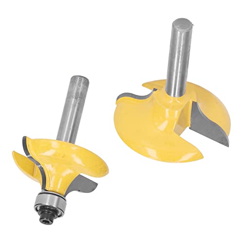 Itonash 2pcs 8mm Schaftschalen -Tablett -Schablone Router Bit, Wolfram -Stahllegierung Holzbearbeitungsmühle mit Sprühfarbenbeschichtung, für Kiefernholzdichte Platte Partikeln Itonash 2pcs 8mm Schaftschalen -Tablett -Schablone Router Bit, Wolfram -Stahllegierung Holzbearbeitungsmühle mit Sprühfarbenbeschichtung, für Kiefernholzdichte Platte Partikeln von Itonash