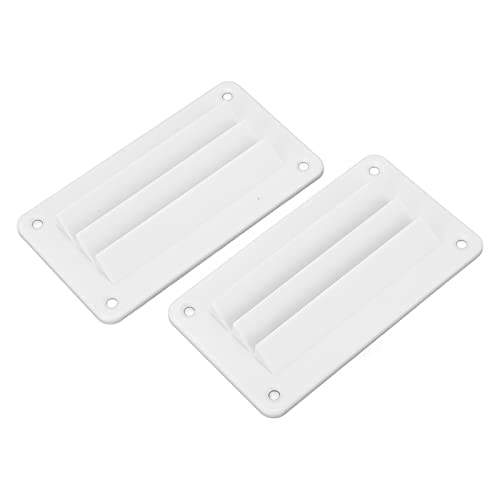 Itonash 2pcs RV Air Vent Louver Kühlergrill RV Belüftung Outlet Louver RV Air Entlüftung Kühlergrill mit Hardware -Bildschirmen für RV Yacht Boat Bad Office Belüftung (Weiß) von Itonash