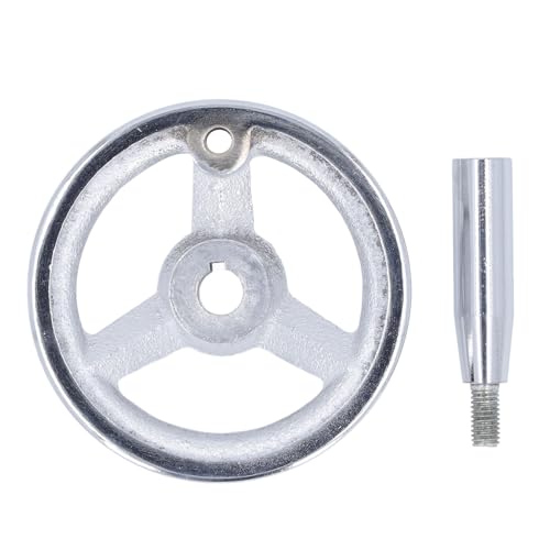 Itonash 3-Speichen-Handrad, Gusseisen Werkzeug Maschine Handrad mit Drehgriff, 12x100mm für Drehbank Fräs Schleif Maschine Itonash 3-Speichen-Handrad, Gusseisen Werkzeug Maschine Handrad mit Drehgriff, 12x100mm für Drehbank Fräs Schleif Maschine von Itonash