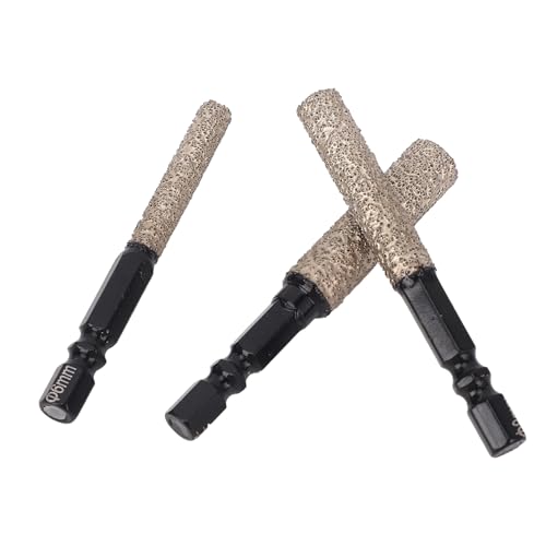 Itonash 3pcs Bohrer Bits, Hex Shank Trockenbohrungen mit Kühlwachskern für Keramikfliesen -Glas Marmor, 6 Mm 8 Mm 10 Mm Itonash 3pcs Bohrer Bits, Hex Shank Trockenbohrungen mit Kühlwachskern für Keramikfliesen -Glas Marmor, 6 Mm 8 Mm 10 Mm von Itonash