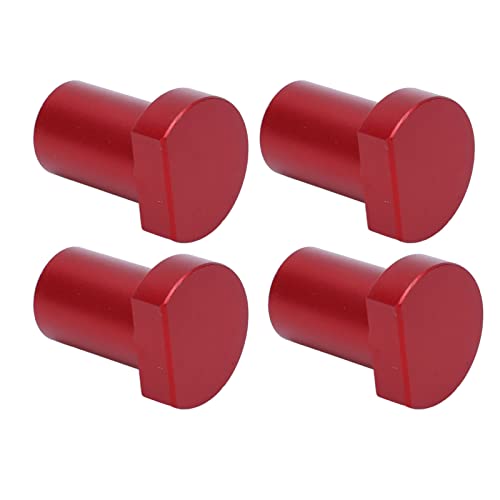 Itonash 4 PCS -Bankhunde, 14 -mm -Durchmesser Workbench Peg Aluminiumlegierung Hochfestigkeit mit Glatte Oberfläche, Zum Befestigen und Begrenzung von Holzbrettern auf Holzbearbeitung (Rot) von Itonash