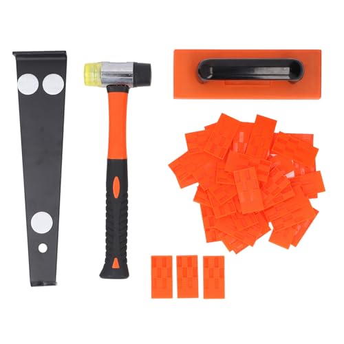Itonash 43pcs Laminat Holzfußböden Installationskit, 295 Mm 2 -seitig Weiches Gummihammer 312 Mm Pull Stange Klopfblock mit 40 Abstandshaltern, für Laminat -Hartholzboden LVP LVT Itonash 43pcs Laminat Holzfußböden Installationskit, 295 Mm 2 -seitig Weiches Gummihammer 312 Mm Pull Stange Klopfblock mit 40 Abstandshaltern, für Laminat -Hartholzboden LVP LVT von Itonash