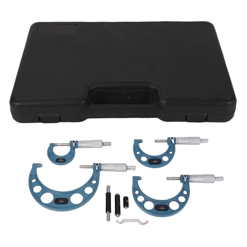 Itonash 4pcs Außenmikrometer-Set, 0-4 Zoll 0,0001-Zoll-Genauigkeitsmaschinist-Werkzeug mit Carbid-Amboss und Ratschengriff für Außendurchmesser und Dicke Messung Itonash 4pcs Außenmikrometer-Set, 0-4 Zoll 0,0001-Zoll-Genauigkeitsmaschinist-Werkzeug mit Carbid-Amboss und Ratschengriff für Außendurchmesser und Dicke Messung von Itonash