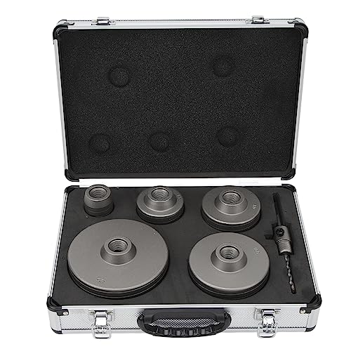 Itonash 5pcs Betonloch -Sägen -Bit -Kit, Kohlenstoffstahl für Zementwandsteinstein -Selbstniveau, mit Aluminium -Kunststoffbox, 40 65 80 100 125 Mm Itonash 5pcs Betonloch -Sägen -Bit -Kit, Kohlenstoffstahl für Zementwandsteinstein -Selbstniveau, mit Aluminium -Kunststoffbox, 40 65 80 100 125 Mm von Itonash