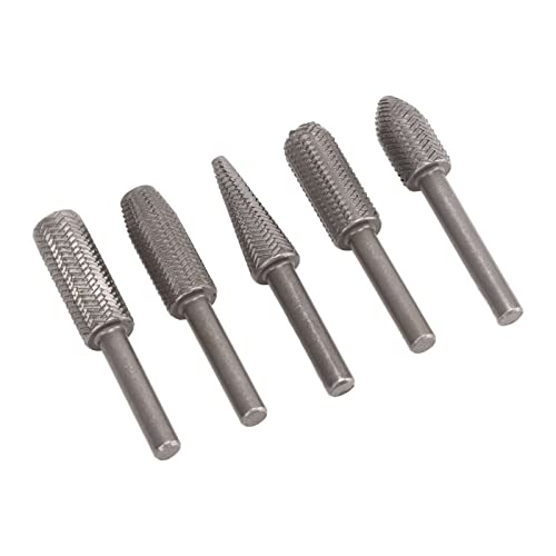 Itonash 5pcs -Sterbchen - -Bits, Wolframstahl -Legierungs - -Rasp -Dateien mit 6 -mm -Schaft für Holzkautschuk -Debring -Formen -Rillen Eingestellt von Itonash