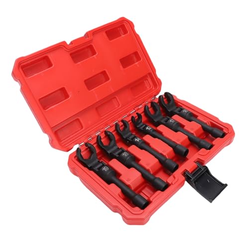 Itonash 6 Stcs Crows Foot Line Schraubenschlüssel Set, 12 14 16 17 18 19 Mm 3/8 Zoll Antrieb Langer Flex -Kopf -Krähenfuß -Sockelschlüssel mit 180 Grad Flexibler Kopf für Itonash 6 Stcs Crows Foot Line Schraubenschlüssel Set, 12 14 16 17 18 19 Mm 3/8 Zoll Antrieb Langer Flex -Kopf -Krähenfuß -Sockelschlüssel mit 180 Grad Flexibler Kopf für von Itonash