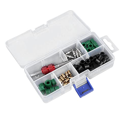 Itonash A/C Autos -Ventil -Aufladungsschlauchdichtungsdichtung Kit Universal Kühlung Wechselstromkrümmer, Entfernerwerkzeug, 71pcs Reparatur -Sortiment -Kit für Kleine und Große von Itonash