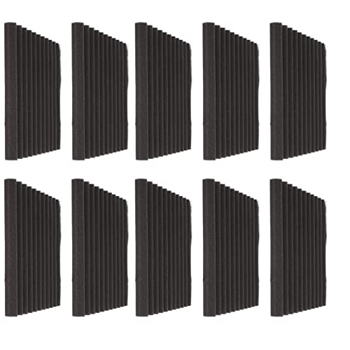 Itonash Akustikplatten, 12 Pcs Polyurethan -Sound Absorbierende Baumwolle mit Dreieckiger Groove -Design für das Aufnahmestudio -Büro -Heimkino, Flammschutzmittel Itonash Akustikplatten, 12 Pcs Polyurethan -Sound Absorbierende Baumwolle mit Dreieckiger Groove -Design für das Aufnahmestudio -Büro -Heimkino, Flammschutzmittel von Itonash