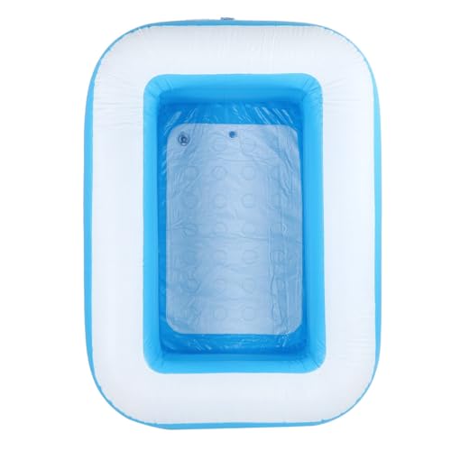 Itonash Aufblasbarer Kinderpool mit Verbesserter Dicke, Sicherem Druck und Premium -PVC -Material und Förderung der Knochenentwicklung für Kinderbadewannen (Blau) von Itonash