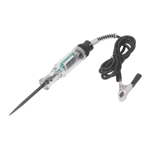 Itonash Autoschaltungstester, LED -Digitalanzeige Automobil -Elektro -Tester für die Spannungsstromwiderstandserkennung mit Federdraht und Elektrischer Klemmdesign (Schwarzer Drahttyp) von Itonash