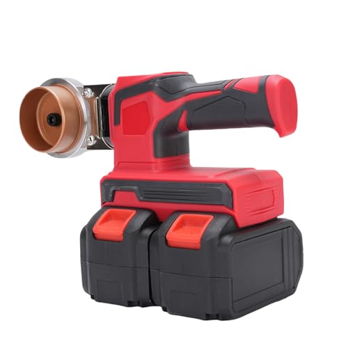 Itonash Batteriewertiges Plastikrohr Heißmmelber, Digitale Anzeigetemperatur Einstellbar 0-320 ℃ mit 0,79-2,48-Zoll-Stanzköpfen für PPR PPR PP HDPE PVC PPC-Rohre (EU -Stecker) von Itonash