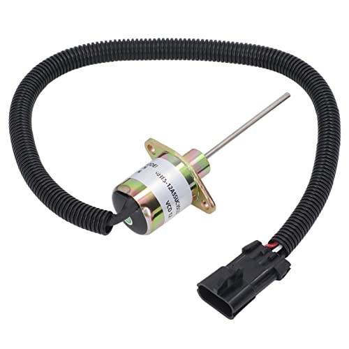 Itonash Brennstoffausfallmagnetventil, Ersatzmotorstop -Magnet 1503ES 12A5SUC9SCC28 für V2203 DI mit Hoher Empfindlichkeit und Aluminiumlegierung ABS -Konstruktion von Itonash