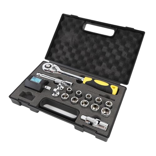 Itonash Digitales Torsion Messer, Ratschen Schlüssel Set mit 1/2in 1/4in 3/8-Zoll-Adaptern, Bidirektion Ale Ablesung 2% CW 2,5% CCW Genauigkeit, Hintergrund Beleuchtetes Display Itonash Digitales Torsion Messer, Ratschen Schlüssel Set mit 1/2in 1/4in 3/8-Zoll-Adaptern, Bidirektion Ale Ablesung 2% CW 2,5% CCW Genauigkeit, Hintergrund Beleuchtetes Display von Itonash