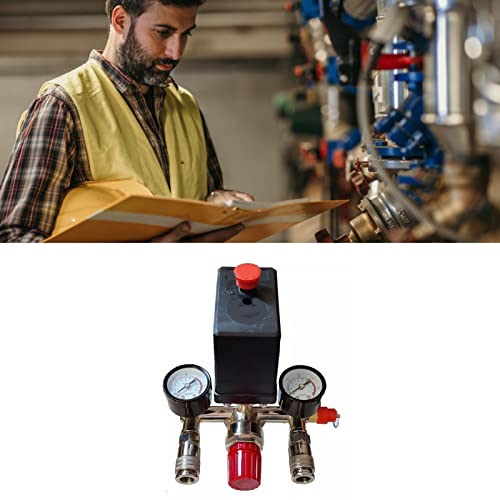 Itonash Druckkompressor-Drucksc Halter, Dual-Pumpe Druckregelventil Teile Montage mit Halterung und Steck Verbinder, für 220V 380V Luft Kompressor Itonash Druckkompressor-Drucksc Halter, Dual-Pumpe Druckregelventil Teile Montage mit Halterung und Steck Verbinder, für 220V 380V Luft Kompressor von Itonash